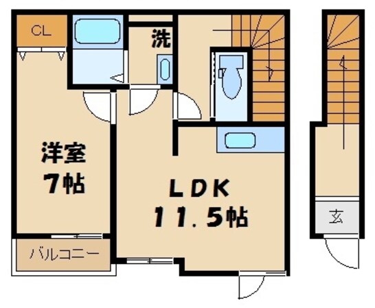 オクレットの物件間取画像